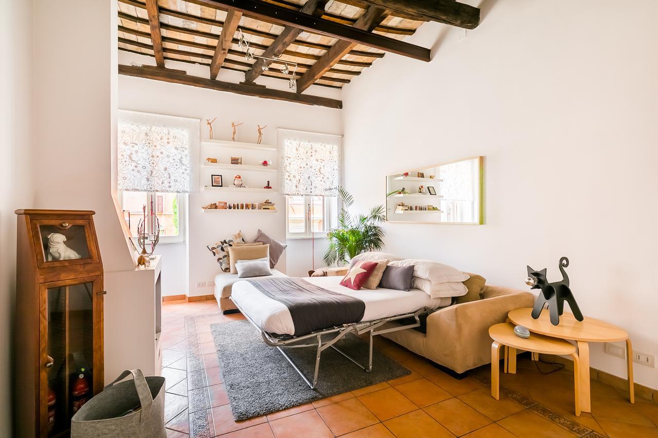 Chung cư 67 m² 1 phòng ngủ, 1 phòng tắm riêng ở Trastevere Roma Ngoại thất bức ảnh