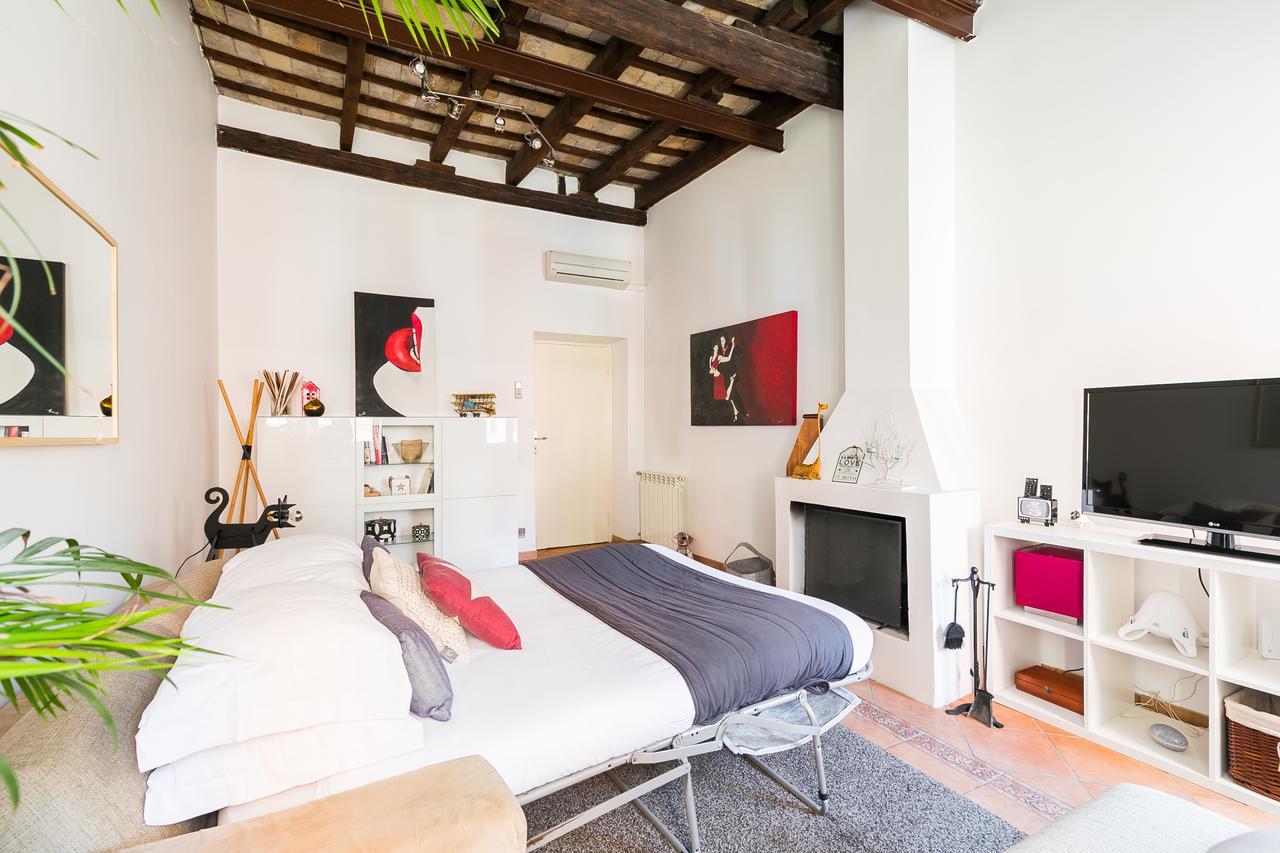 Chung cư 67 m² 1 phòng ngủ, 1 phòng tắm riêng ở Trastevere Roma Ngoại thất bức ảnh